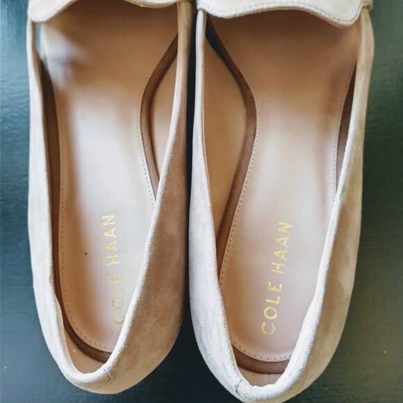 Cole Haan Women's Viola Skimmer Suede Flats, Colour Whisky, Size 10B - Picture 6 of 7